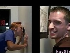 Awesome secret gay blowjob in sexshop