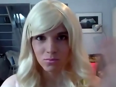 Cute Blonde Crossdresser