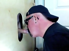 Hot junkie object the best suck of his life in this gloryhole